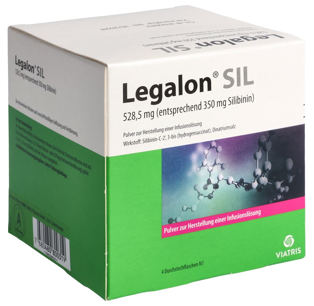 Legalon SIL, Durchstechflasche mit Trockensubstanz