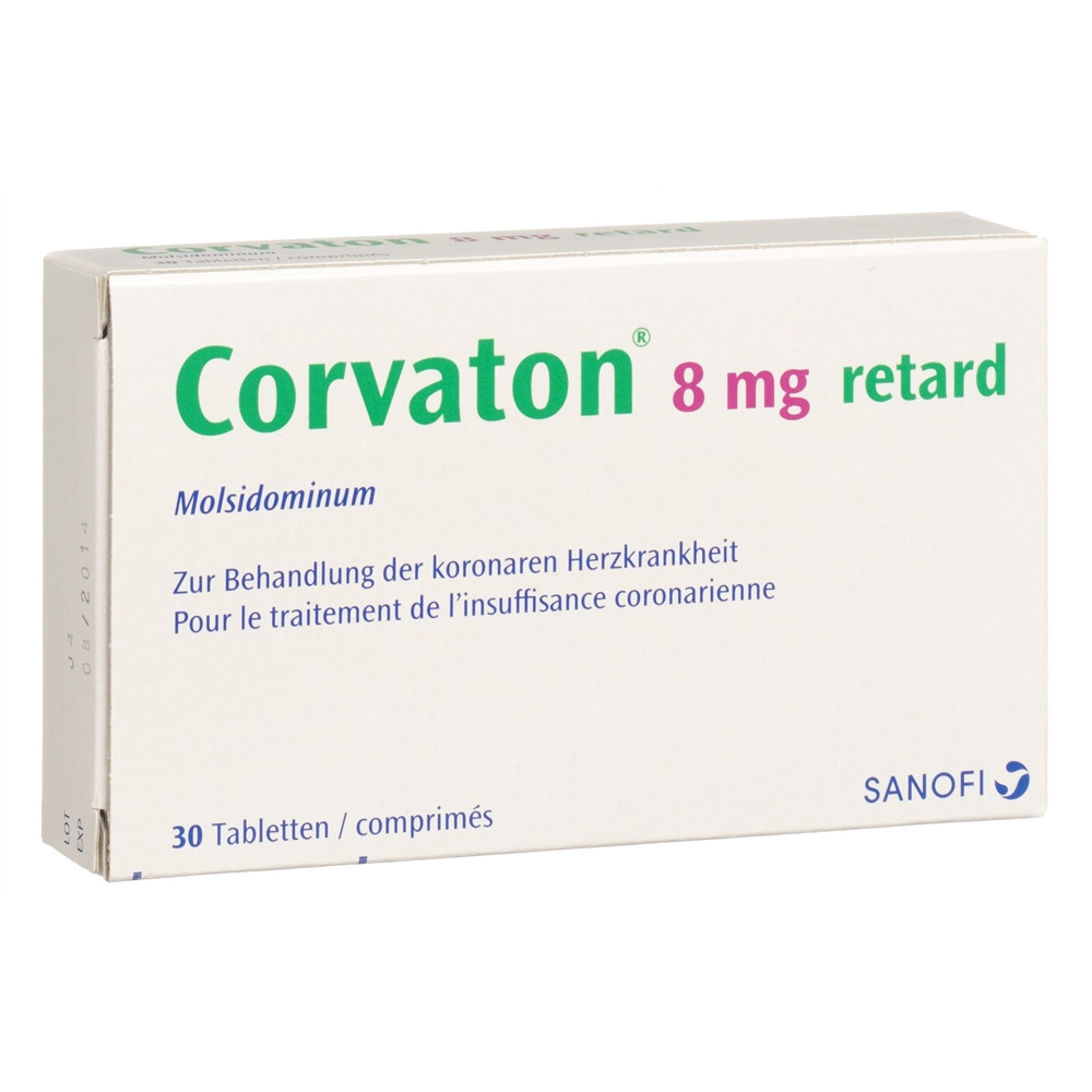 CORVATON retard cpr ret 8 mg 30 pce