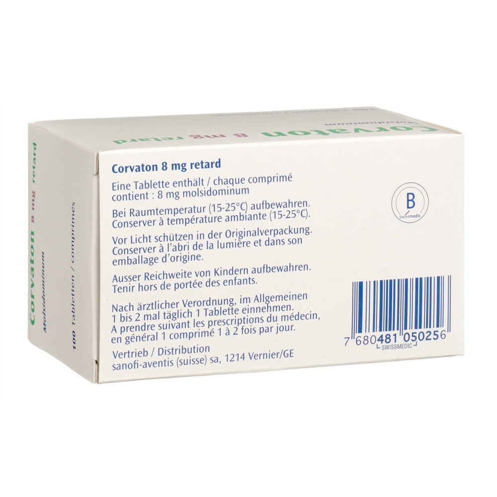Corvaton retard, Retardtabletten