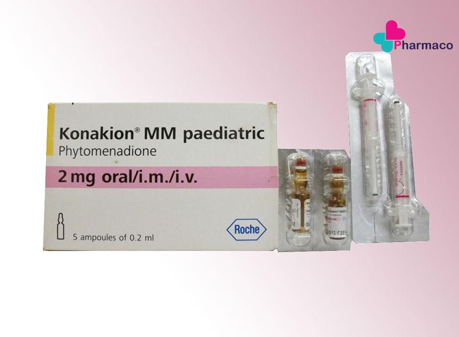KONAKION MM paediatric 2 mg/0.2ml 5 amp 0.2 ml
