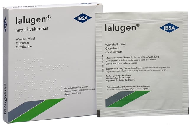 IALUGEN gaze médicinale 10x10cm 10 pce