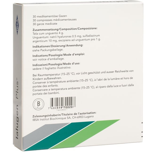 IALUGEN gaze médicinale 10x10cm 30 pce