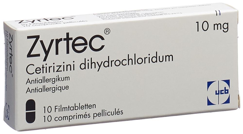 ZYRTEC cpr pell 10 mg 10 pce