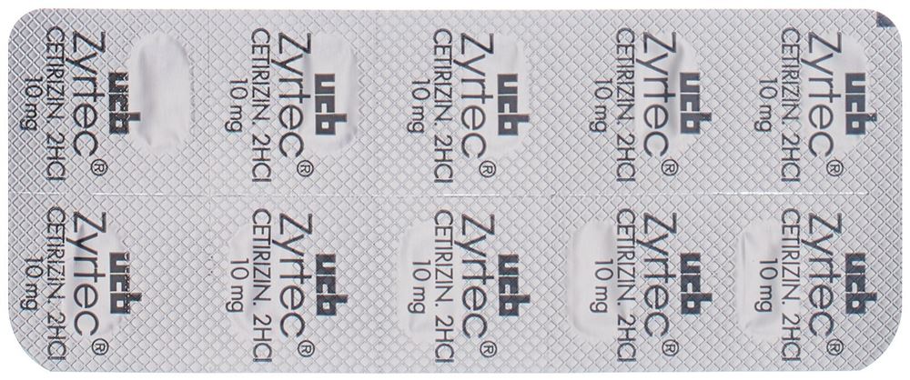 Zyrtec, comprimés pelliculés