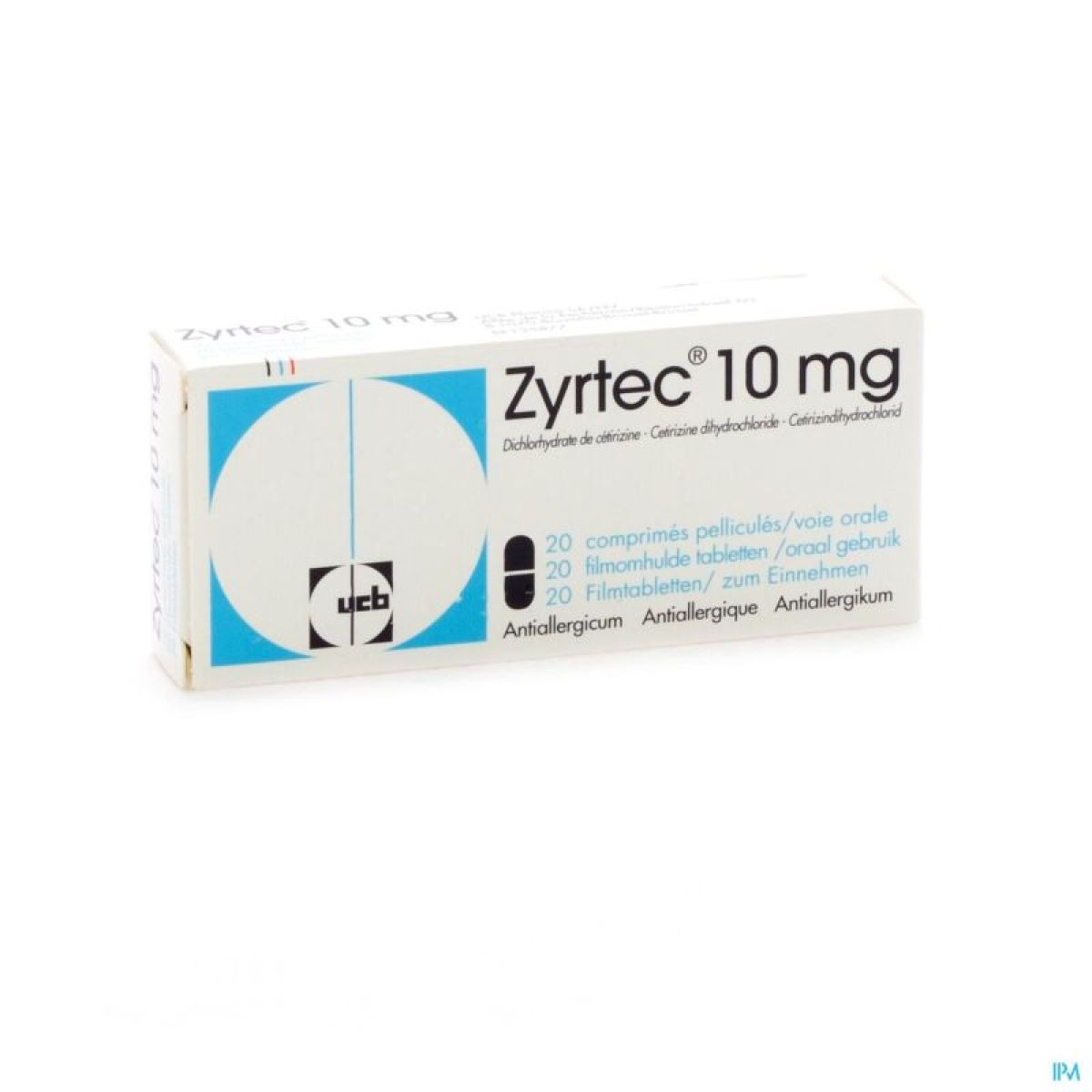 ZYRTEC cpr pell 10 mg 50 pce