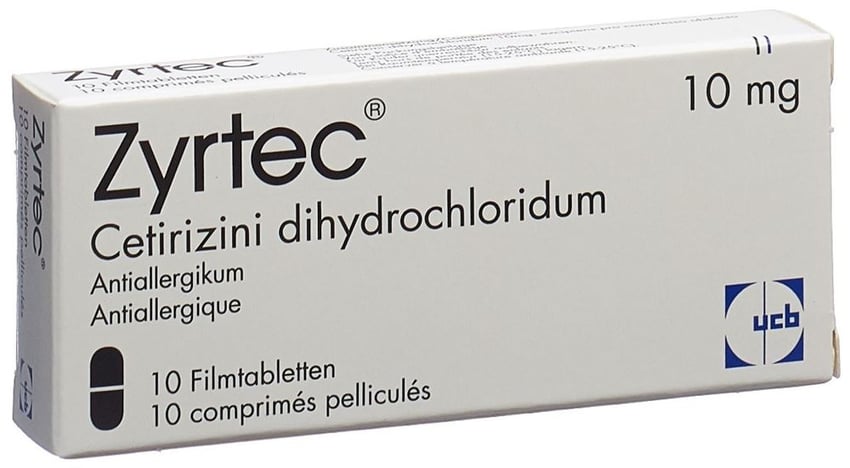 ZYRTEC cpr pell 10 mg 50 pce