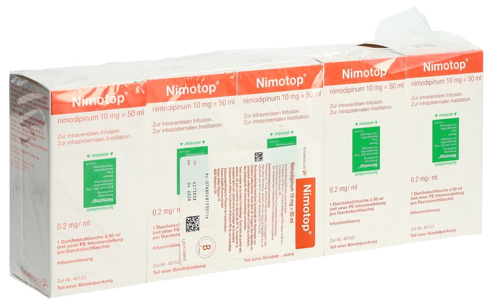Nimotop 10 mg/50 ml, Infusionslösung