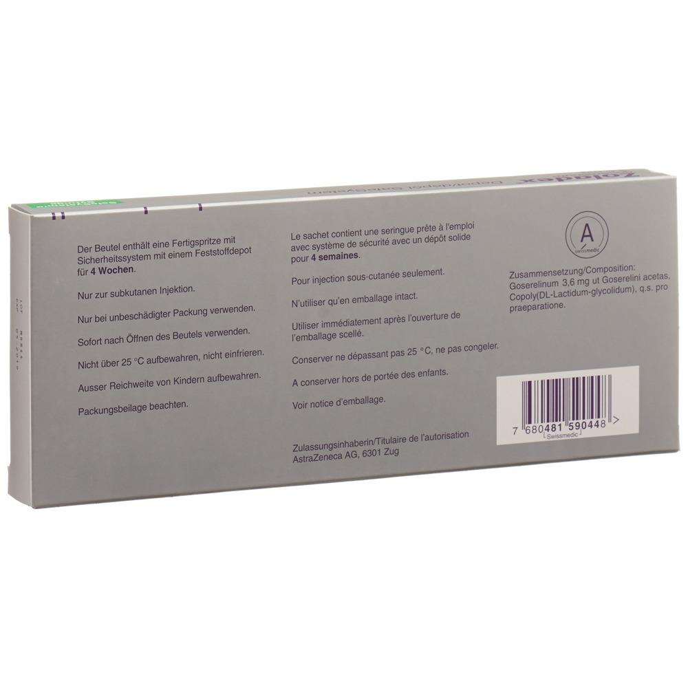 ZOLADEX safesystem 3.6 mg ser pré