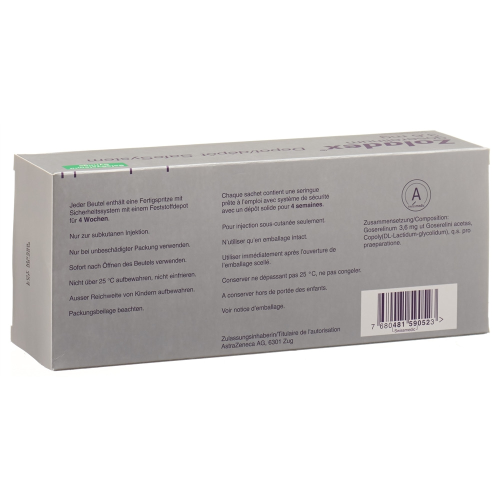 ZOLADEX safesystem 3.6 mg ser pré 3 pce