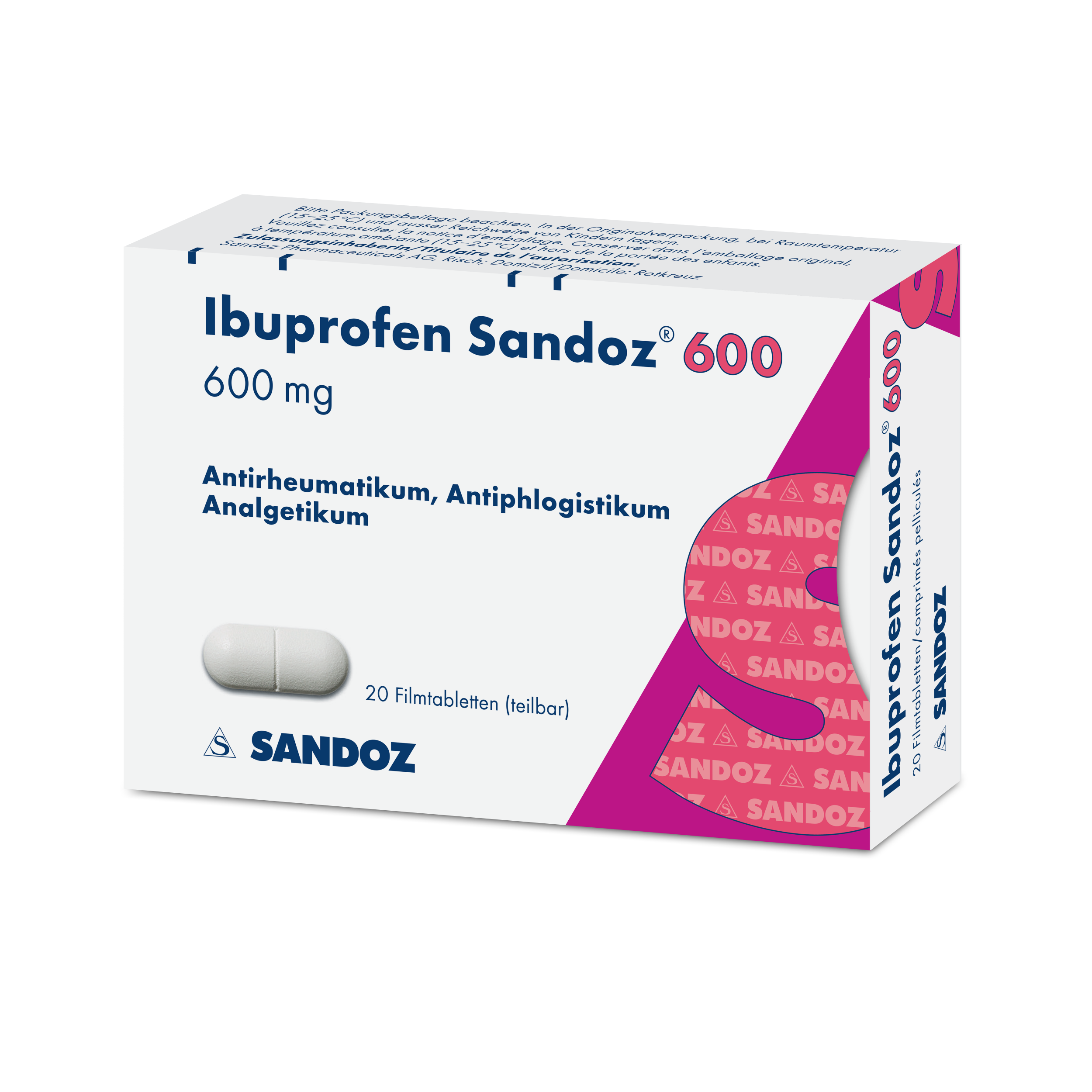 Ibuprofen Sandoz 600, Filmtabletten