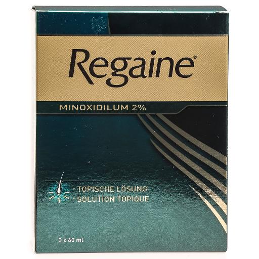 REGAINE solution topique 2 % 3 fl 60 ml