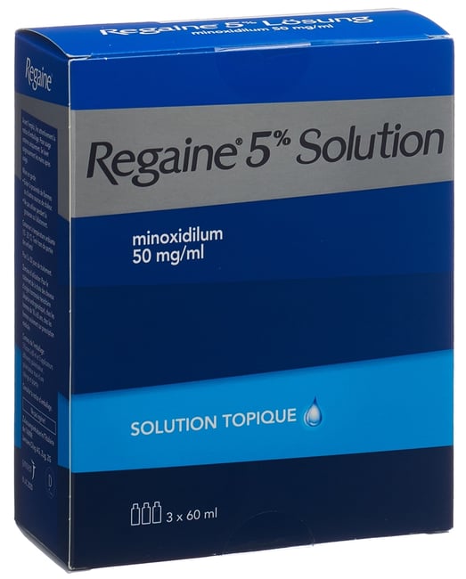 REGAINE solution topique 5 % fl 60 ml