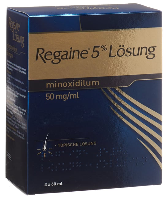 REGAINE solution topique 5 % 3 fl 60 ml