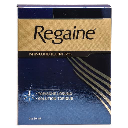 REGAINE solution topique 5 % 3 fl 60 ml