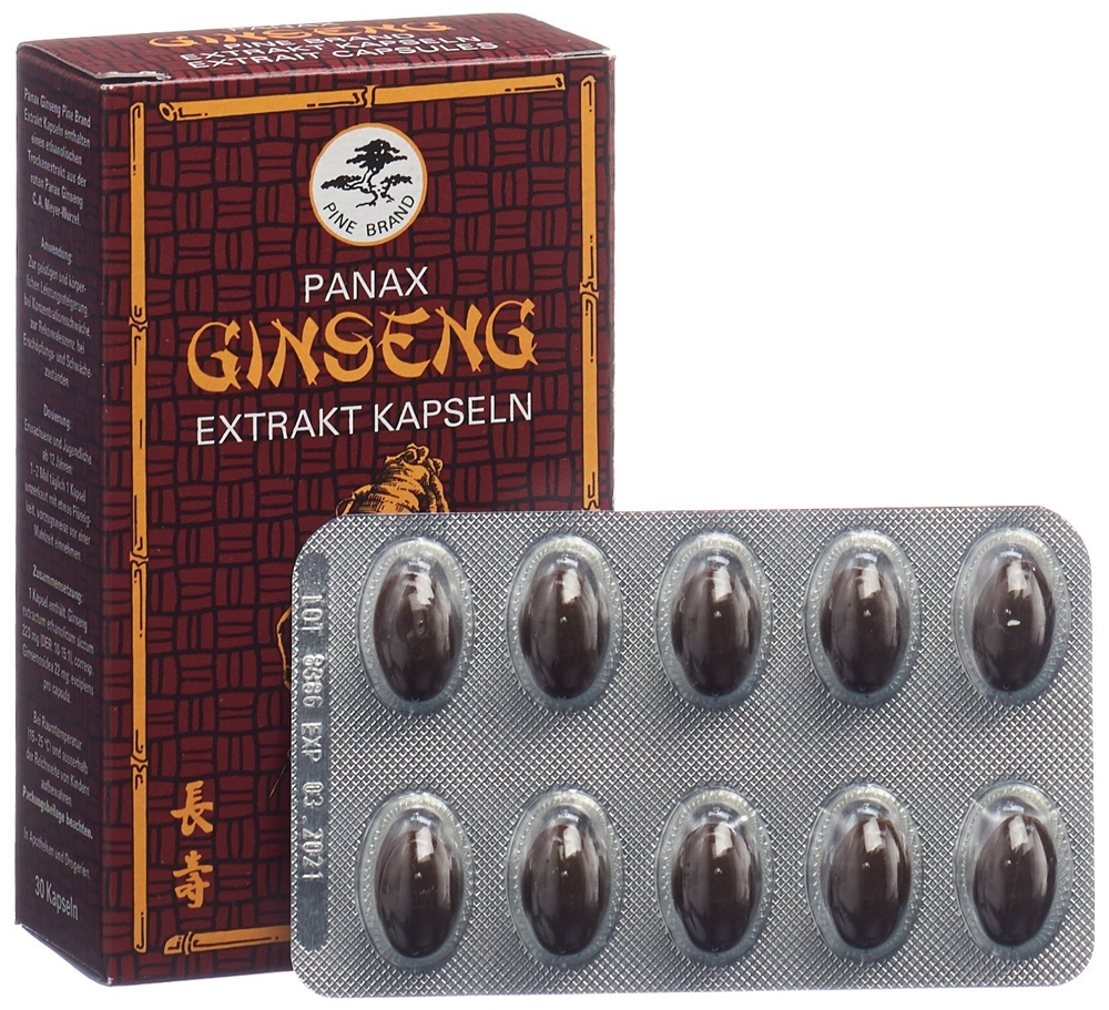 Panax Ginseng Pine Brand Extrakt, Weichkapseln
