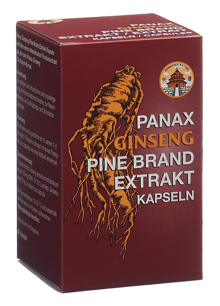 Panax Ginseng Pine Brand Extrakt, Weichkapseln