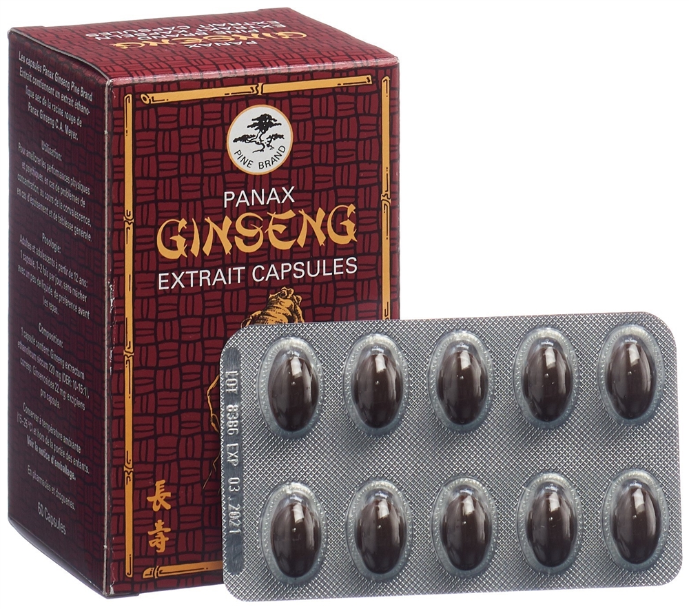 Panax Ginseng Pine Brand Extrakt, Weichkapseln