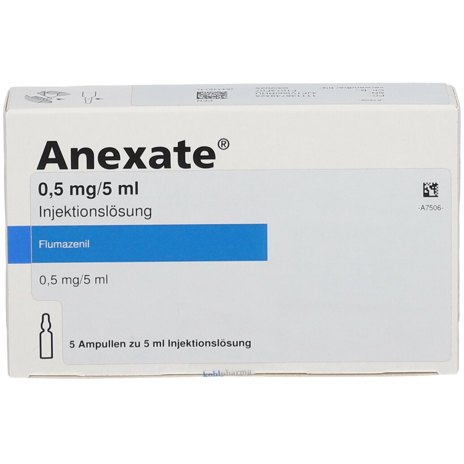 ANEXATE sol inj 0.5 mg/5ml 5 amp 5 ml