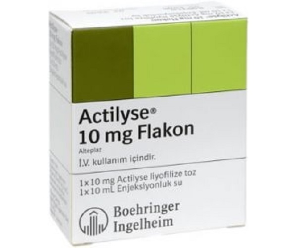 ACTILYSE subst sèche 10 mg c solv flac