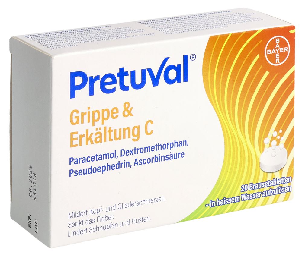 Pretuval Grippe & Erkältung C, Brausetabletten