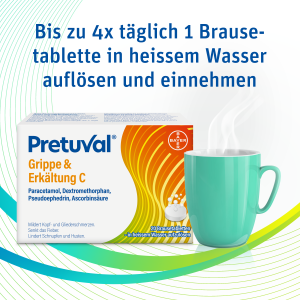 Pretuval Grippe & Erkältung C, Brausetabletten
