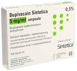 BUPIVACAIN Sintetica 100 mg/20ml amp 5 x 20 ml