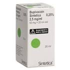BUPIVACAIN Sintetica sol inj 2.5 mg/ml 10 amp 5 ml