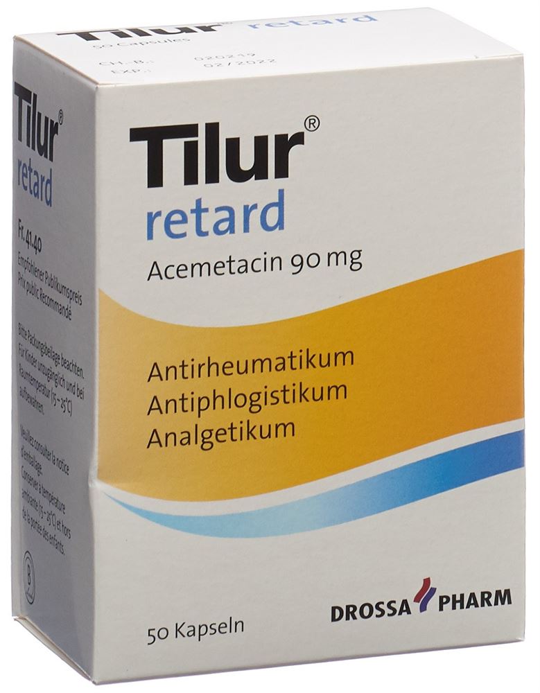 TILUR retard caps ret 90 mg 50 pce