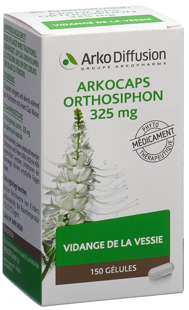 ARKOCAPS orthosiphon caps 325 mg VG bte 150 pce