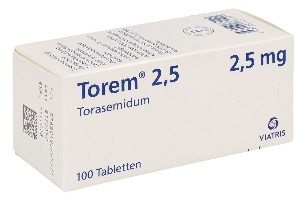 Torem 2,5, Tabletten