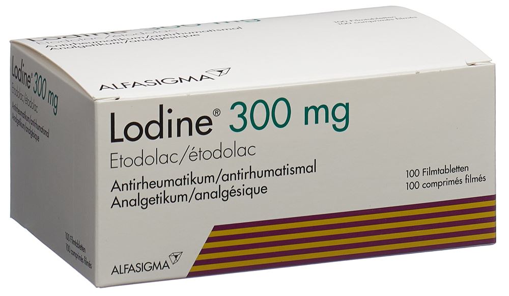 LODINE 300 mg cpr pellic 100 pce
