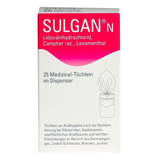 SULGAN-N lingettes médicinales en dispens 25 pce