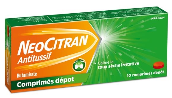 NEOCITRAN Antitussif cpr dépôt 50 mg 10 pce