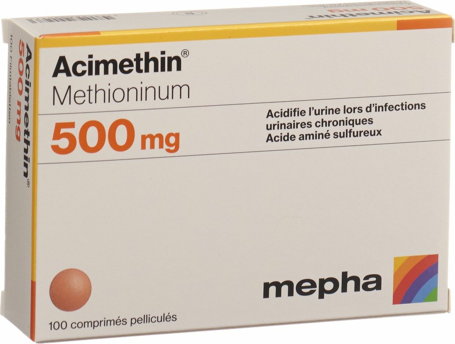 ACIMETHIN cpr pell 500 mg 100 pce