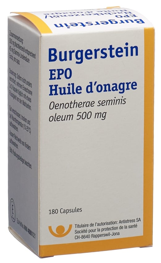 BURGERSTEIN EPO caps moll 500 mg 180 pce