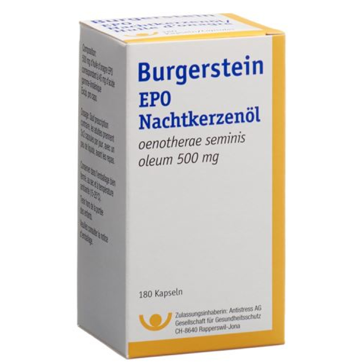 BURGERSTEIN EPO caps moll 500 mg 180 pce