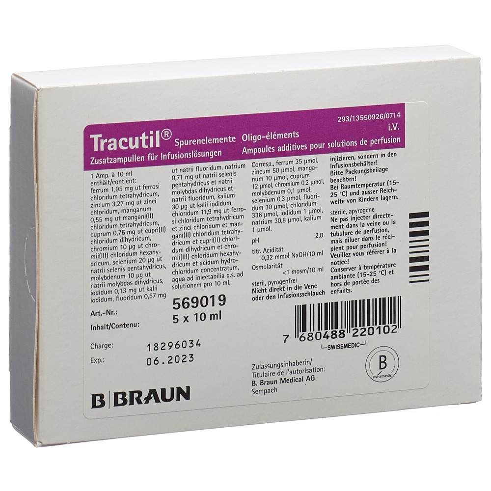TRACUTIL sol perf 5 amp 10 ml
