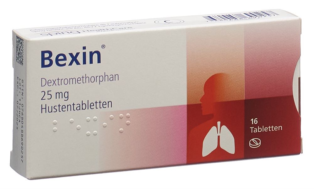 BEXINE comprimés contre la toux 25 mg 16 pce