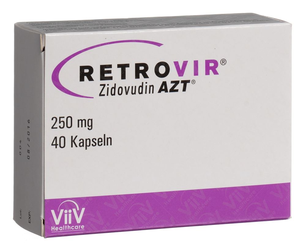 RETROVIR AZT caps 250 mg 40 pce