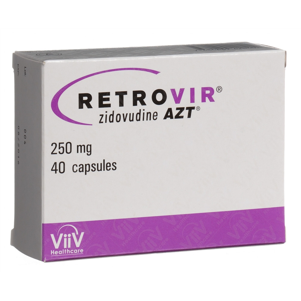 RETROVIR AZT caps 250 mg 40 pce