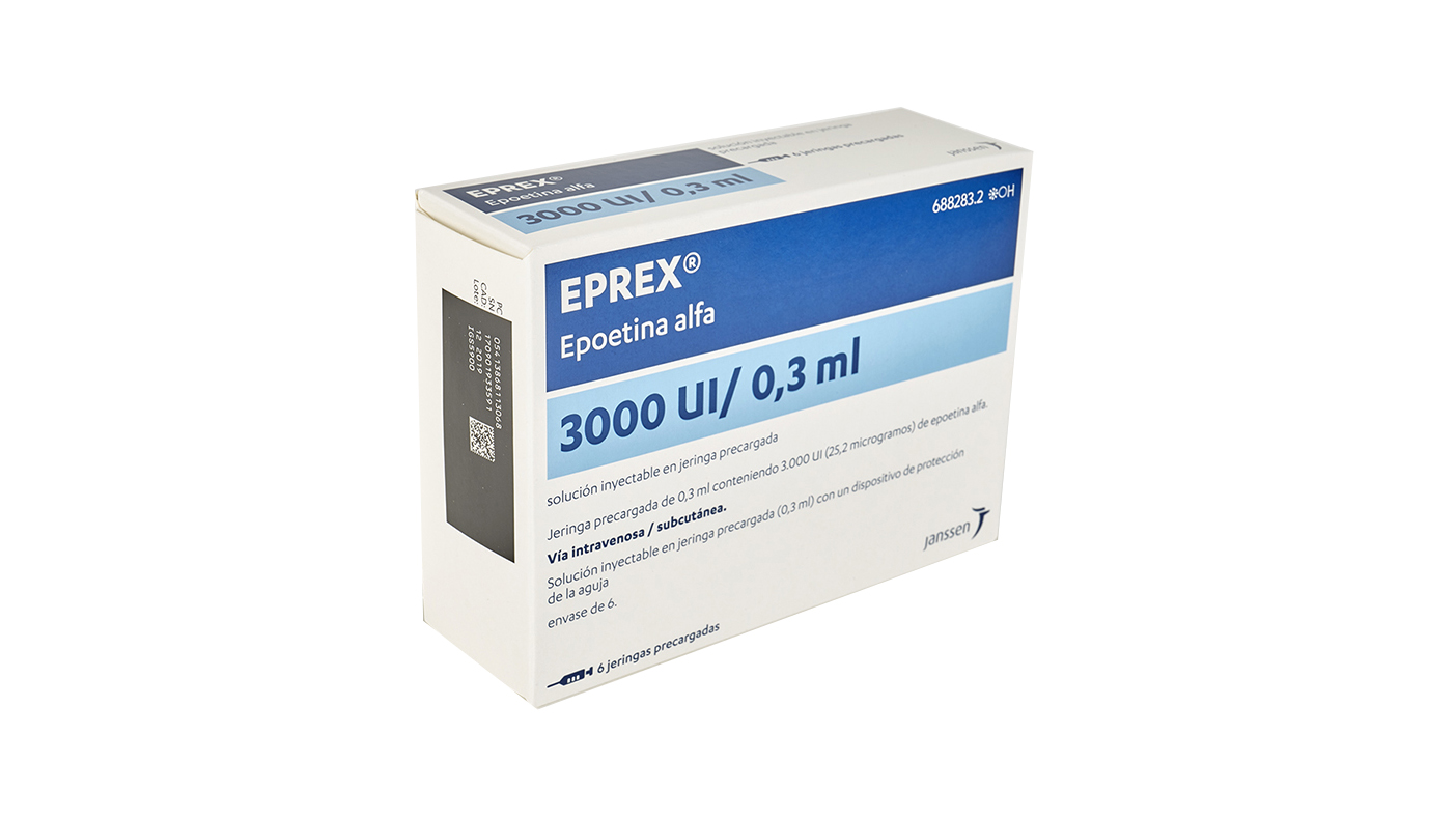EPREX 3000 UI/0.3ml (Protecs) 6 ser pré 0.3 ml