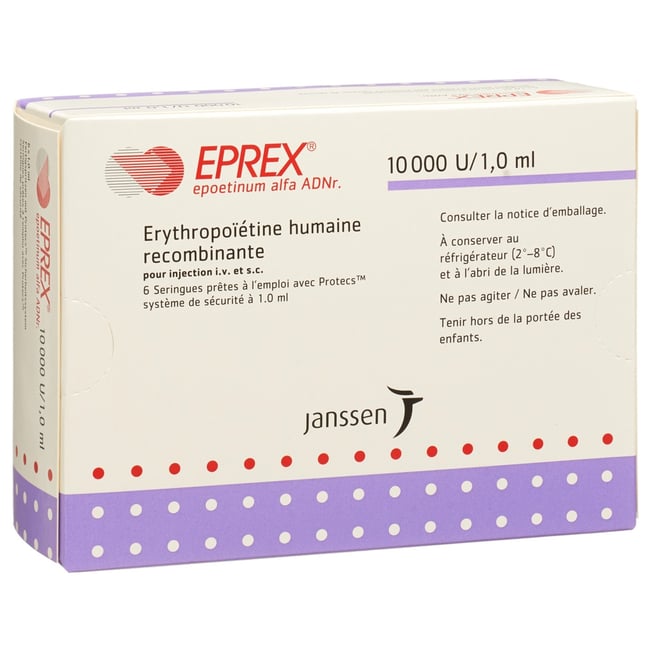 EPREX 10000 UI/ml (Protecs) 6 ser pré 1 ml