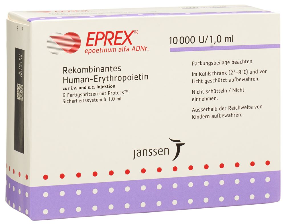 EPREX 10000 UI/ml (Protecs) 6 ser pré 1 ml