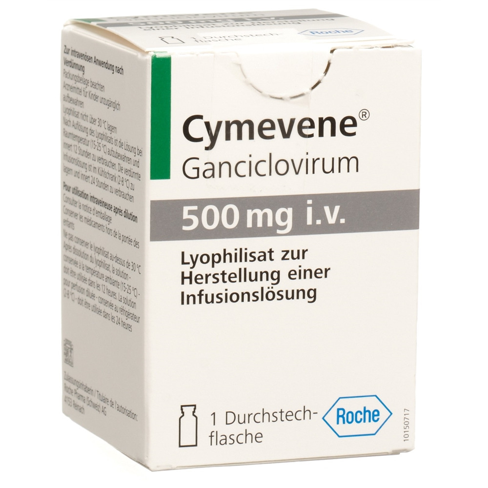CYMEVENE subst sèche 500 mg flac