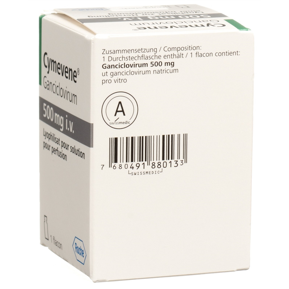 CYMEVENE subst sèche 500 mg flac