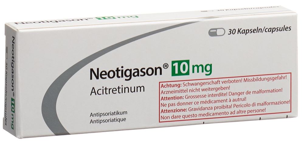 NEOTIGASON caps 10 mg 30 pce