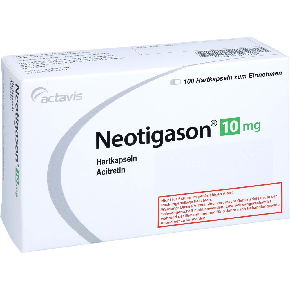 NEOTIGASON caps 10 mg 100 pce