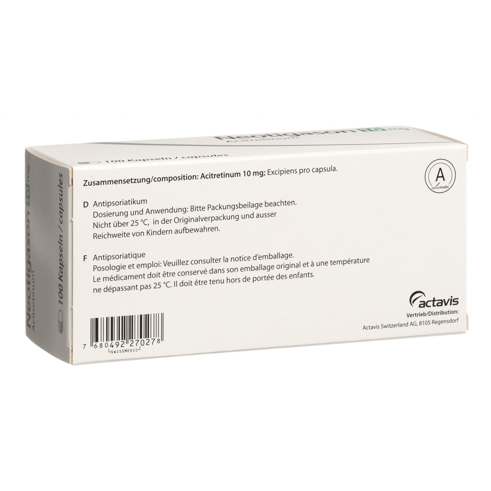 Neotigason 10 mg, Hartkapseln