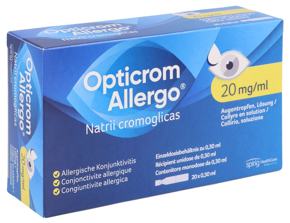 Opticrom-Allergo, Augentropfen in Ampullen