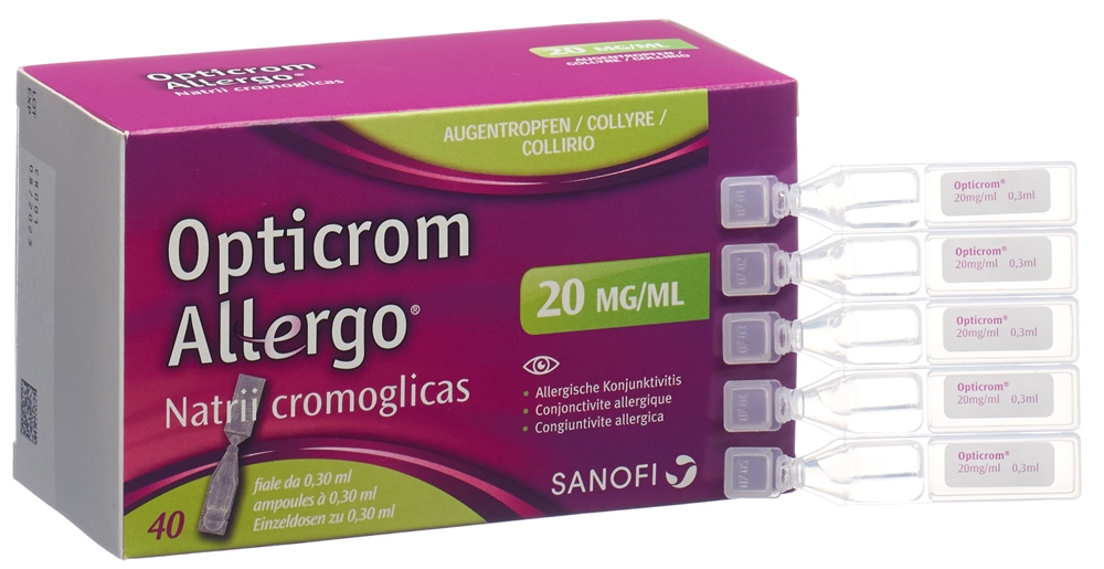 OPTICROM ALLERGO gtt opht 40 monodos 0.3 ml